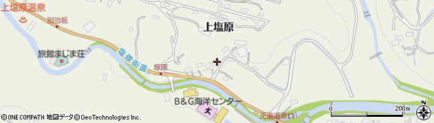 栃木県那須塩原市上塩原667周辺の地図