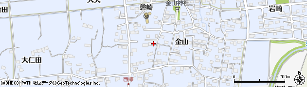 福島県いわき市常磐西郷町（金山）周辺の地図