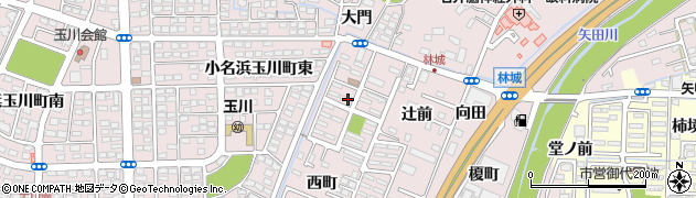 福島県いわき市小名浜林城（大門）周辺の地図