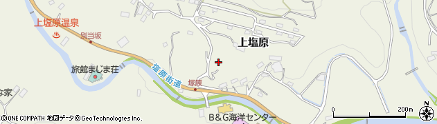 栃木県那須塩原市上塩原652周辺の地図