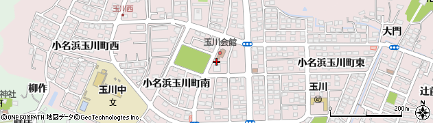 玉川町自治会周辺の地図