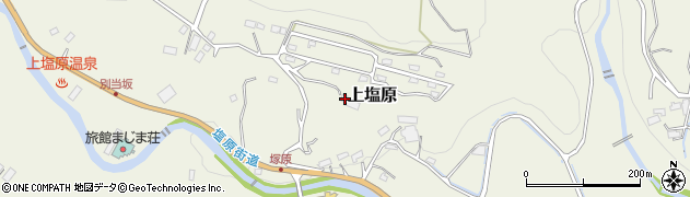 栃木県那須塩原市上塩原650周辺の地図