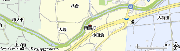 福島県いわき市常磐白鳥町（南蟹打）周辺の地図