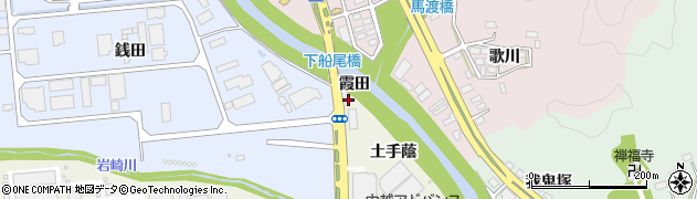 福島県いわき市常磐西郷町（霞田）周辺の地図