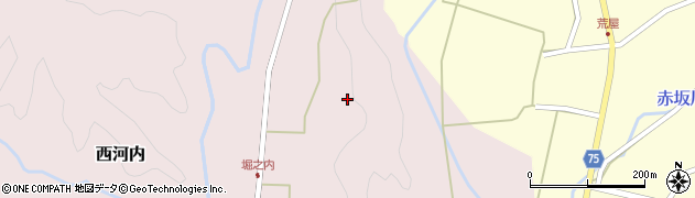 福島県塙町（東白川郡）西河内（竜ケ沢）周辺の地図