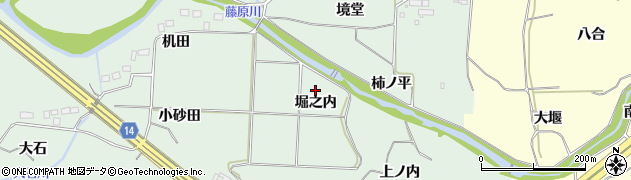 福島県いわき市常磐藤原町（堀之内）周辺の地図