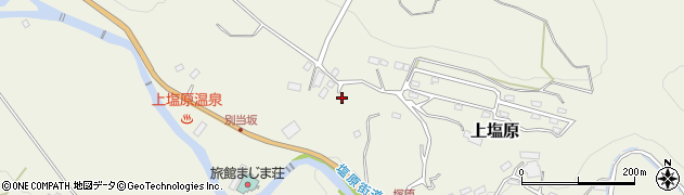 栃木県那須塩原市上塩原798周辺の地図