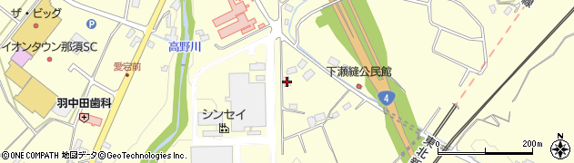栃木県那須郡那須町高久甲383周辺の地図