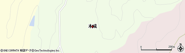 新潟県妙高市木成周辺の地図