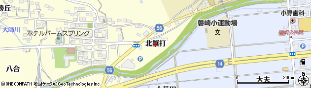 福島県いわき市常磐白鳥町（北蟹打）周辺の地図