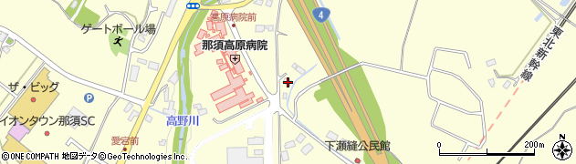 栃木県那須郡那須町高久甲353周辺の地図
