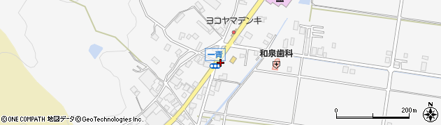 石川県中能登町（鹿島郡）一青（ふ）周辺の地図
