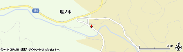 福島県いわき市遠野町滝（釜ノ沢）周辺の地図