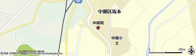 中郷郵便局周辺の地図