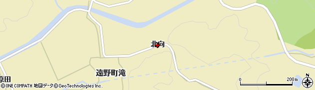 福島県いわき市遠野町滝（北向）周辺の地図