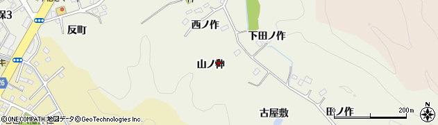 福島県いわき市鹿島町久保（山ノ神）周辺の地図