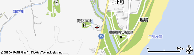 福島県いわき市平豊間（下ノ内）周辺の地図