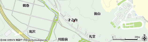 福島県いわき市常磐藤原町才之内周辺の地図
