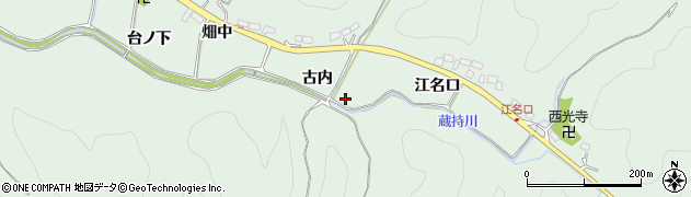 福島県いわき市鹿島町上蔵持古内周辺の地図