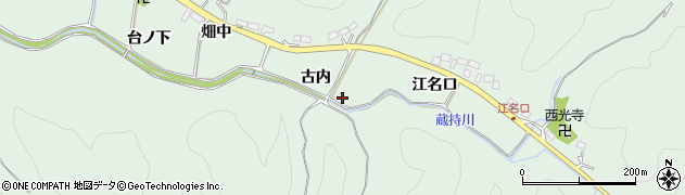 福島県いわき市鹿島町上蔵持（古内）周辺の地図