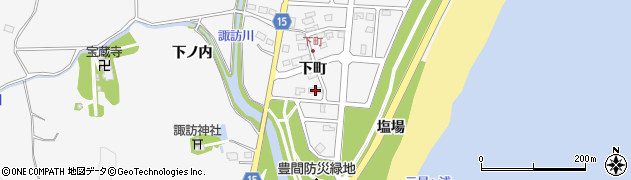 福島県いわき市平豊間（下町）周辺の地図