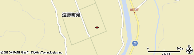 福島県いわき市遠野町滝（新川原）周辺の地図