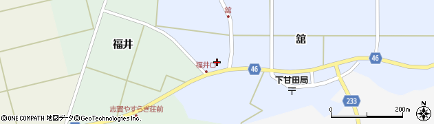 石川県志賀町（羽咋郡）舘（ラ）周辺の地図