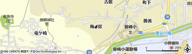 福島県いわき市常磐下湯長谷町（梅ノ房）周辺の地図