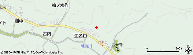 福島県いわき市鹿島町上蔵持江名口周辺の地図