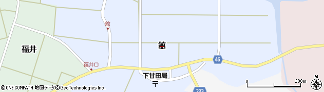 石川県志賀町（羽咋郡）舘周辺の地図