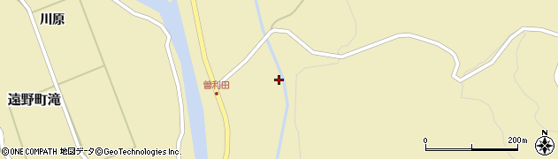 福島県いわき市遠野町滝（曾利田）周辺の地図
