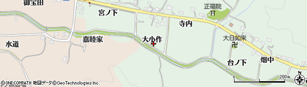 福島県いわき市鹿島町上蔵持（大小作）周辺の地図