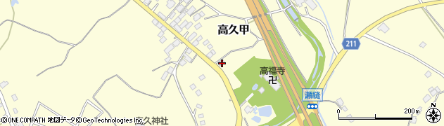 栃木県那須郡那須町高久甲668周辺の地図