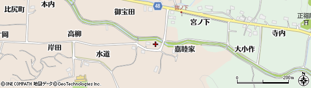 福島県いわき市鹿島町下蔵持嘉睦家周辺の地図