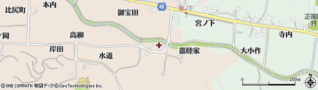 福島県いわき市鹿島町下蔵持（嘉睦家）周辺の地図