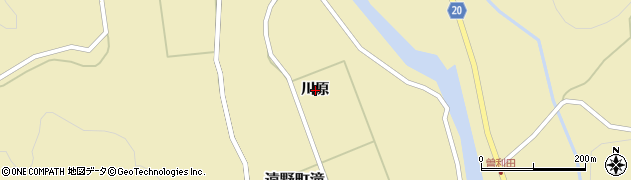 福島県いわき市遠野町滝川原周辺の地図