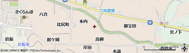 福島県いわき市鹿島町下蔵持周辺の地図