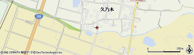 石川県中能登町（鹿島郡）久乃木（レ）周辺の地図