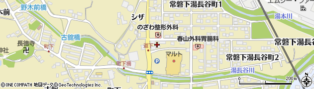 福島県いわき市常磐下湯長谷町（道下）周辺の地図