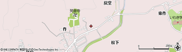福島県いわき市常磐下船尾町作78周辺の地図