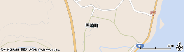 石川県七尾市黒崎町周辺の地図