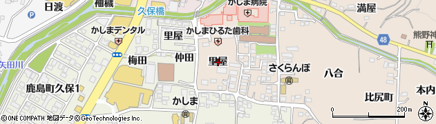 福島県いわき市鹿島町下蔵持（里屋）周辺の地図