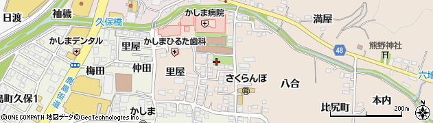 福島県いわき市鹿島町下蔵持（中沢目）周辺の地図