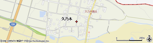石川県中能登町（鹿島郡）久乃木（ツ）周辺の地図