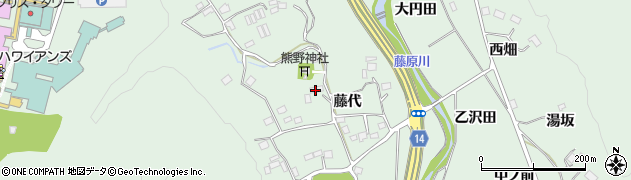 福島県いわき市常磐藤原町（藤代）周辺の地図