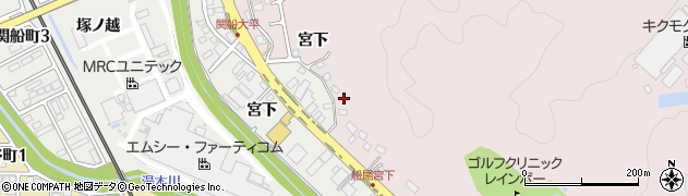 福島県いわき市常磐下船尾町（宮下）周辺の地図