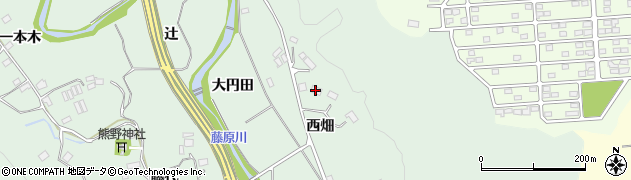 福島県いわき市常磐藤原町（西畑）周辺の地図