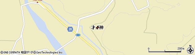 福島県いわき市遠野町滝（才ノ神）周辺の地図