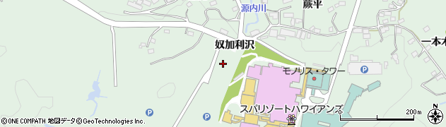 福島県いわき市常磐藤原町（奴加利沢）周辺の地図