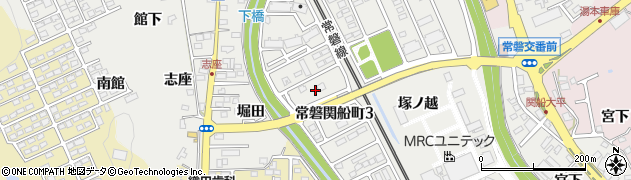 福島県いわき市常磐関船町（古宿）周辺の地図